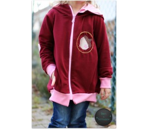 Stickdatei - Haselnuss Doodle mit Doodle Kreis